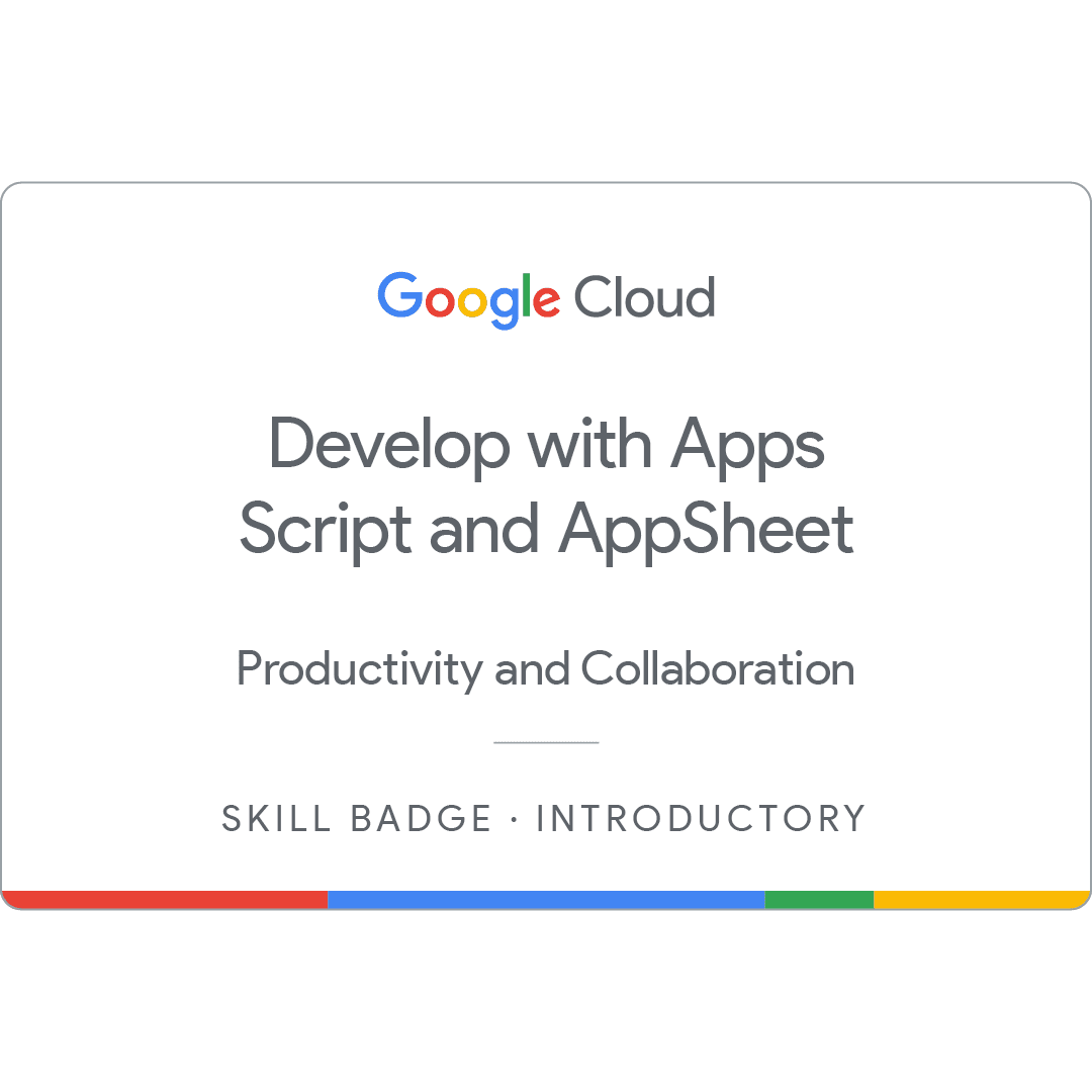 Develop with Apps Script and AppSheet